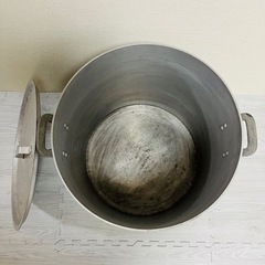 引越しの為11/4(土)処分‼︎ ※お値下げ"¥7000→¥6000→¥5000→¥4000"寸胴 (直径46 深さ44.5)の画像