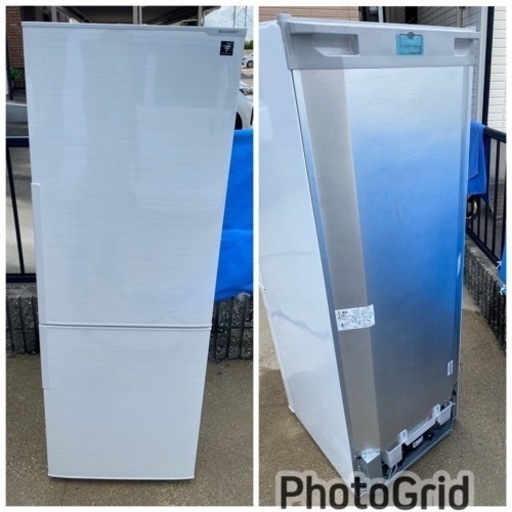 2018年製? シャープ 冷蔵庫 271L  SJ-PD27D-W(1013k)