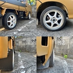 バドックス　15インチ 4H-100 5J+45 タイヤ付きホイール4本の画像
