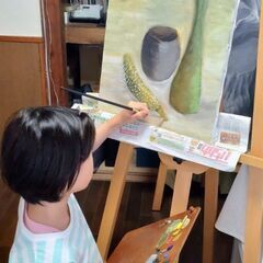 レッスン場所は現役画家のアトリエ！ 　　一軒家の一室を改装した小さな画塾の画像