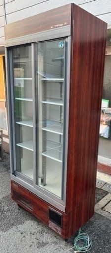 【動確済み】業務用 ホシザキ リーチイン冷蔵ショーケース RSB-90BT-B 371L 900×450×1990 リーチインショーケース グラス冷蔵庫 大阪発