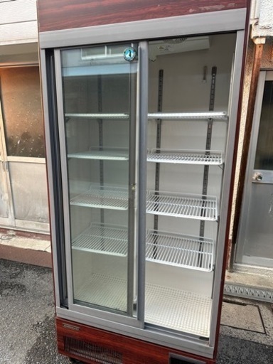 【動確済み】業務用 ホシザキ リーチイン冷蔵ショーケース RSB-90BT-B 371L 900×450×1990 リーチインショーケ