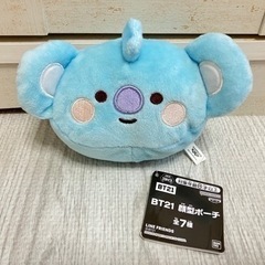 新品未使用 BT21 顔型ポーチ クレーンゲーム タグ付き ぬい...