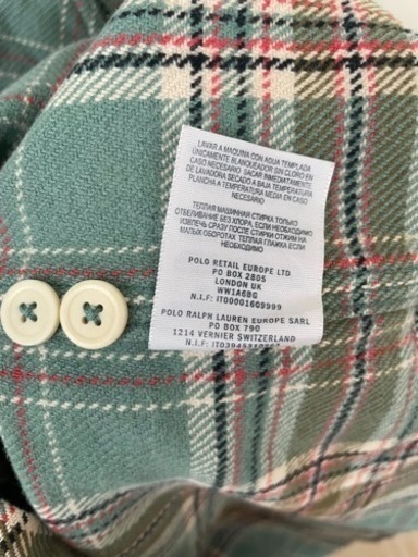 RRL ヘビーフランネルワークシャツ 美品 ほぼ新品 チェックシャツ ネルシャツ 長袖シャツ Sサイズ グリーン ラルフローレン  渋