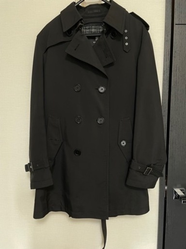 Burberry black label コート　メンズ　ブラック　Lサイズ バーバリーブラックレーベル コート Lサイズ 大阪市のメンズ