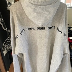 example エグザンプル　パーカー　グレーの画像