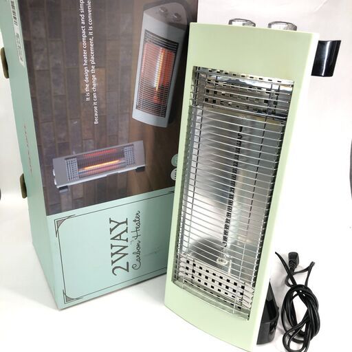 1/6 終 アピックス APIX 2WAY カーボンヒーター ACH-668 2018年製 暖房器具 菊倉E