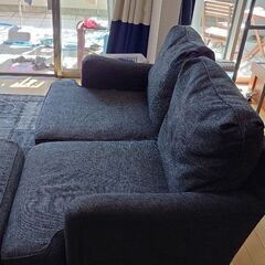 ニトリ　ソファ　足おき付の画像