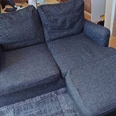 ニトリ　ソファ　足おき付の画像