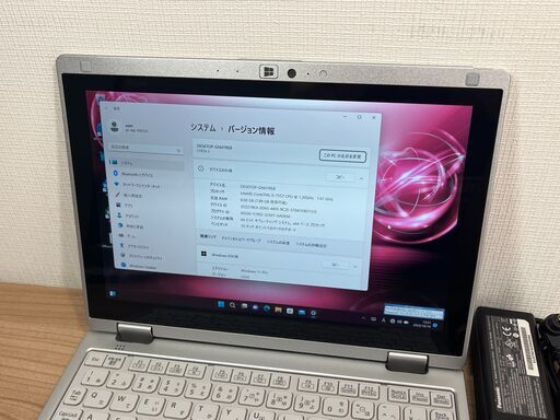 訳有・SIM搭載＞09105 超軽量 Panasonic CF-RZ6８GB/SSD256 /i5 タッチパネル　office Win11