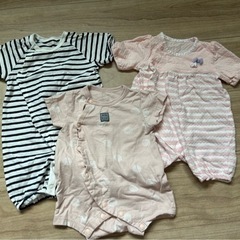 ベビー服 半袖プレオール 50-60の画像