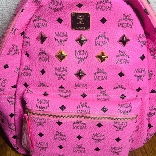 mcm リュック ピンク
