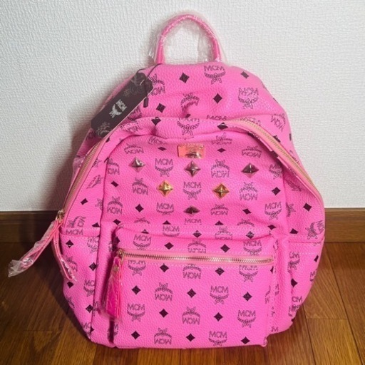 mcm リュック ピンク