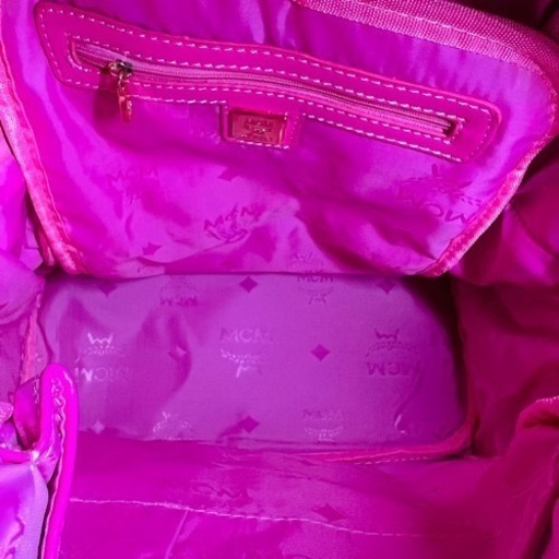 mcm リュック ピンク