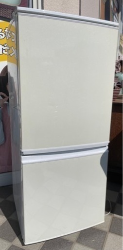 SHARP シャープ 2ドア ノンフロン冷凍冷蔵庫 137L SJ-14Y-W 2013年製 ホワイト 動作品