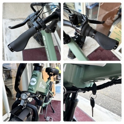 【超美品‼️】定価286,000円♪ E MOTORAD EMエクスプローラー 折りたたみ電動自転車 アシスト ファットバイク ミリタ
