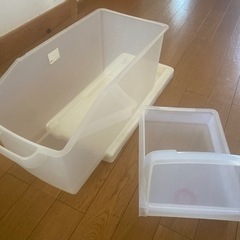 米びつ　プラスチック　シンク下　引き出し式　収納の画像