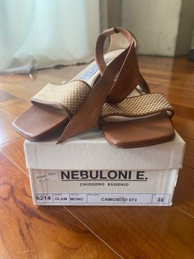 定価4.6万円　NEBULONIEサンダル38 24-24.5cm イタリア製