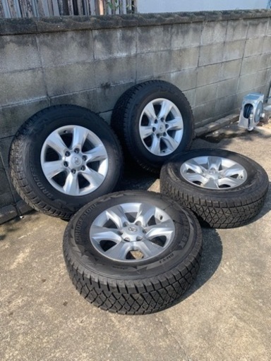 商談中　プラド　純正　ホイール　スタッドレス　4本　6穴　タイヤホイールセット　美品