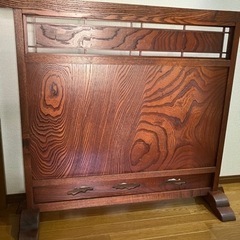 ついたて欅　衝立　1枚板
