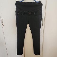 【お取引中】暖かマタニティパンツ黒Mサイズ⭐中古⭐の画像