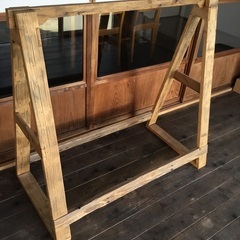 木製手作りハンガーラック