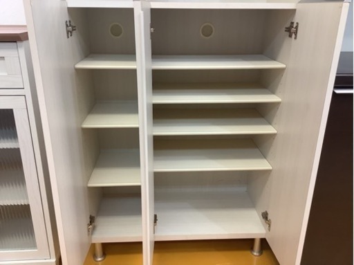 【リサイクルサービス八光】幅75㎝　土井インテリア工業　シューズBOX　下駄箱