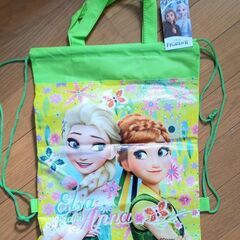 【処分】☆新品☆こども鞄☆アナ雪ナップサック☆