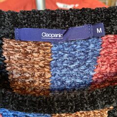 【メンズ衣料】Ciaopanic　メキシカンストライプニットセーター（M)の画像