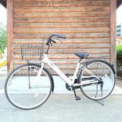 【お取引中】【自転車】26インチ／美品／ホワイト×ブラック／マッ...