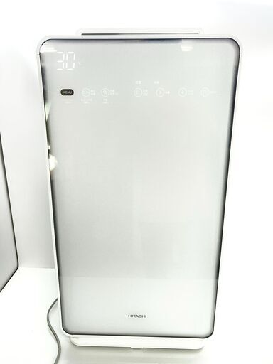 【美品】空気清浄機 (加湿機能付) 日立 自動おそうじ機能付 EP-MVG50E4(W) ～25畳モデル 17年製 /  AJ-0571-P1
