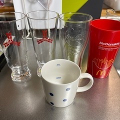グラスとコップ、マグカップ五点セット