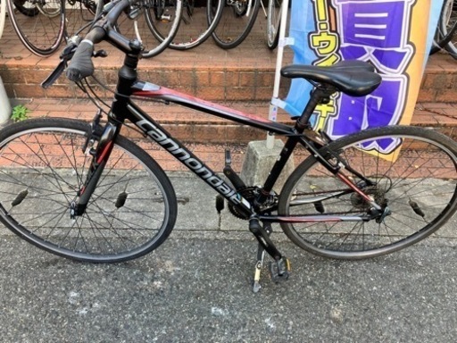 3/8値下げいたしました！⭐️人気⭐️ Cannondale 700C クロスバイク ブラックレッド No.1174