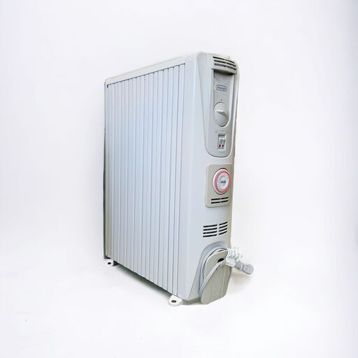 23Y346 ジ6 DeLonghi デロンギ オイル密閉式ラジエター型ヒーター 091521TEC X字型 フィン9枚 暖房器具 4～10畳 24時間タイマー付 中古