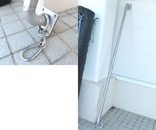 WILD FIT GYM サンドバッグ 約65kg 高さ170cm 天井吊りバー金具付き パンチ ワイルド フィット 屯田店