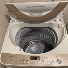 （お取引先決まりました）SHARP 全自動洗濯機 7kgの画像