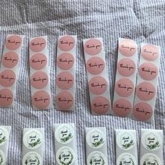 お譲り先決まりました！①シール100枚以上 サンキューシール 他シールの画像