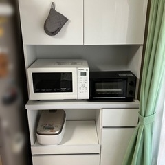 【10/22までの出品、引き渡し】食器棚　キッチンボード　レンジボード
