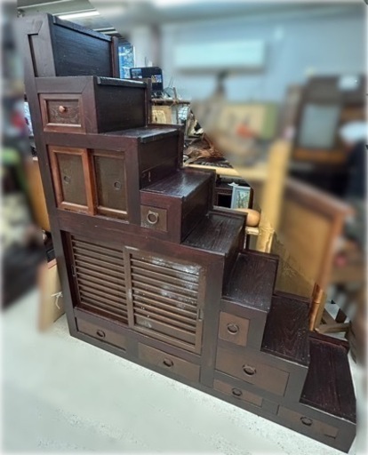階段ダンス　古家具