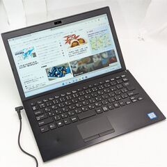 送料無料 高速SSD 13.3型 ノートパソコン SONY VJPG11C11N 中古良品 第7世代 Core i5 8GB 無線 Bluetooth カメラ Windows11 Office 保証付