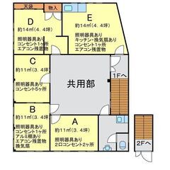 【水道・共用トイレ付き】賃貸トランクルーム・倉庫・物置（小山市粟宮）賃料１ヶ月無料キャンペーン【事業利用可】の画像