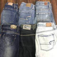 🔷🔶🔷WM1/36レディース ジーンズ 30着 デニムパンツ ジーパン スキニー ストレート サイズ色々 大量 洋服 古着 卸売り 福袋 仕入れ 〇🔷🔶🔷の画像