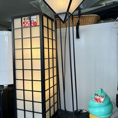 ▼リサイクルショップだいえい　和風 フロア スタンド ライトの画像