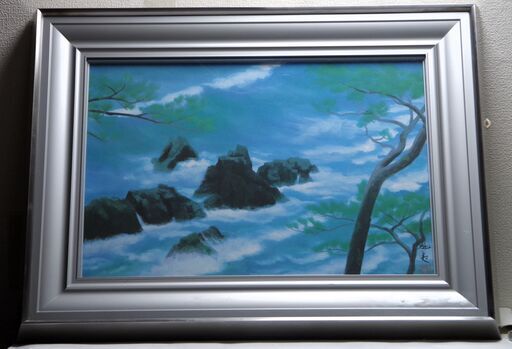 東山魁夷「潮聲」岩絵具方式複製画二重箱 (hinata) 本厚木の