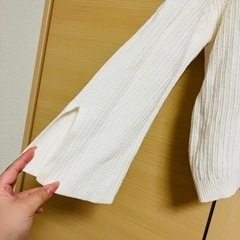 丈短めセーター　L sizeの画像