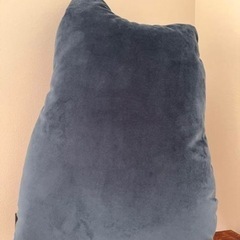 francfranc フランフラン ねこ ジャカード ベロア ベルベット クッション ネイビーの画像