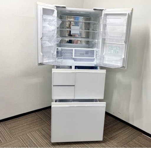 ?激安‼️ SHARP17年製6ドア冷蔵庫SJ-GT48C-W 冷蔵庫 プラズマクラスター?N805