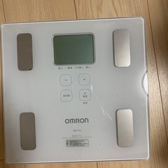 オムロン 体重・体組成計 カラダスキャン ホワイト HBF-214-Wの画像
