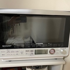 SHARP 2018年製　オーブンレンジ 【割れあり】