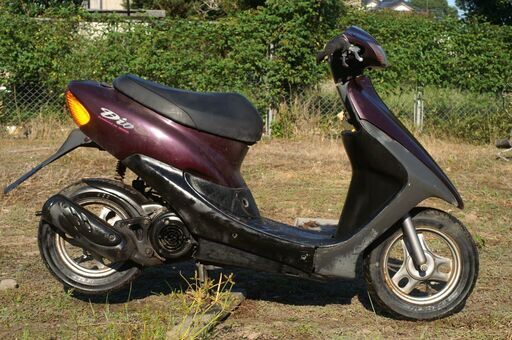 ② ライブディオ 走行04000km タイヤ新品 ヘルメット付 乗車帰宅可 規制前 オイルは足すだけ面倒無 原付バイク